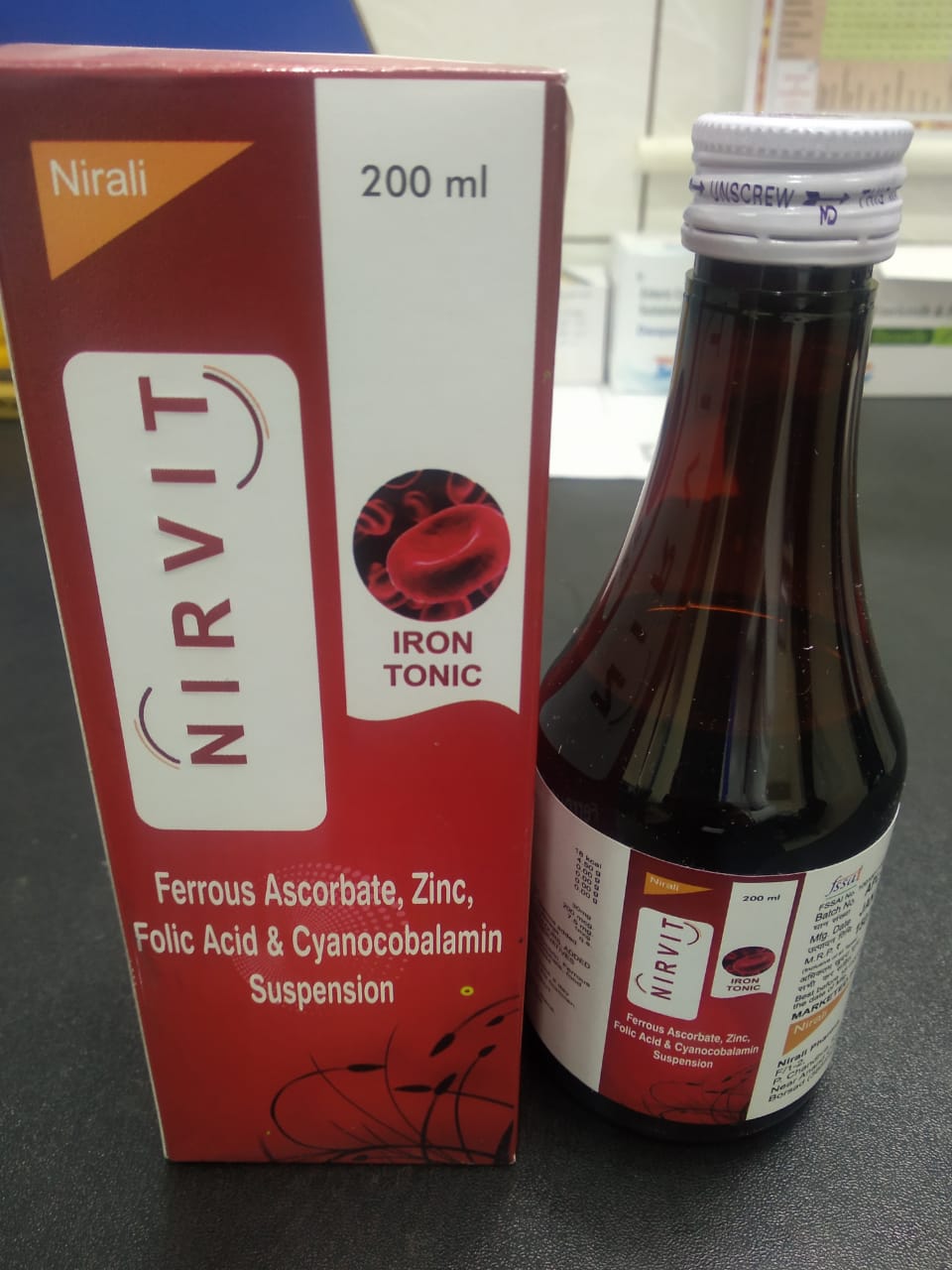 FERROUS ASCORBATE ZINC FOLIC ACID ND CYANOCOBALAMIN SYRUP